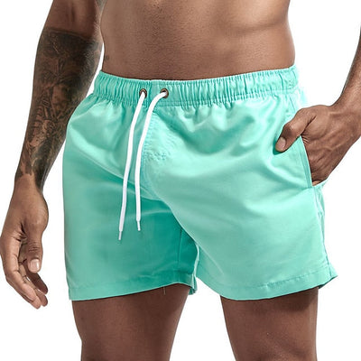 Cygnus® | Solid Color Drawstring Beach Shorts