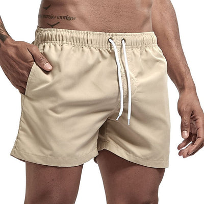 Cygnus® | Solid Color Drawstring Beach Shorts