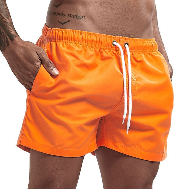 Cygnus® | Solid Color Drawstring Beach Shorts