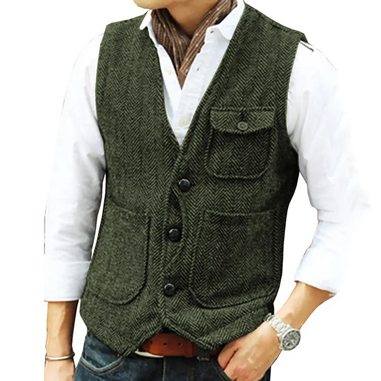 Fleming® | Single Breasted Vest For Men