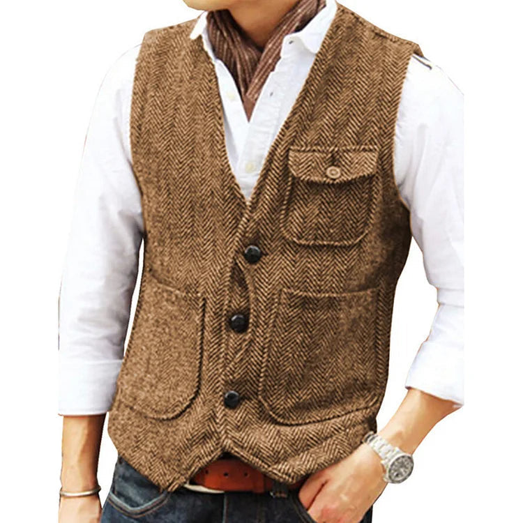 Fleming® | Single Breasted Vest For Men