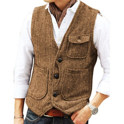 Fleming® | Single Breasted Vest For Men