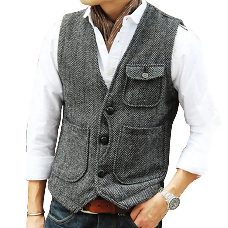 Fleming® | Single Breasted Vest For Men