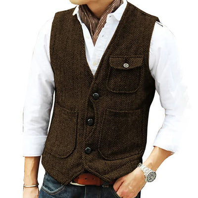 Fleming® | Single Breasted Vest For Men