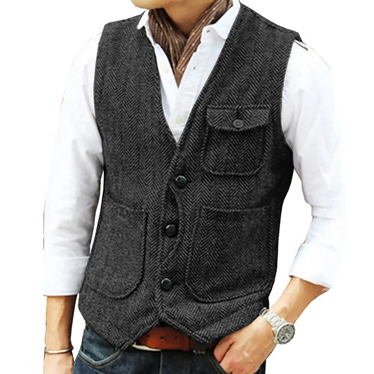 Fleming® | Single Breasted Vest For Men