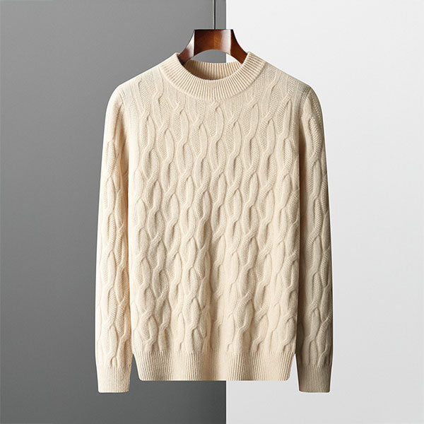 Jamal® | Elegant Winter Sweater For Men Made Of Knit