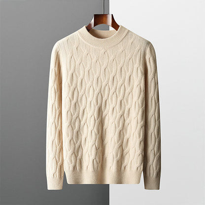 Jamal® | Elegant Winter Sweater For Men Made Of Knit