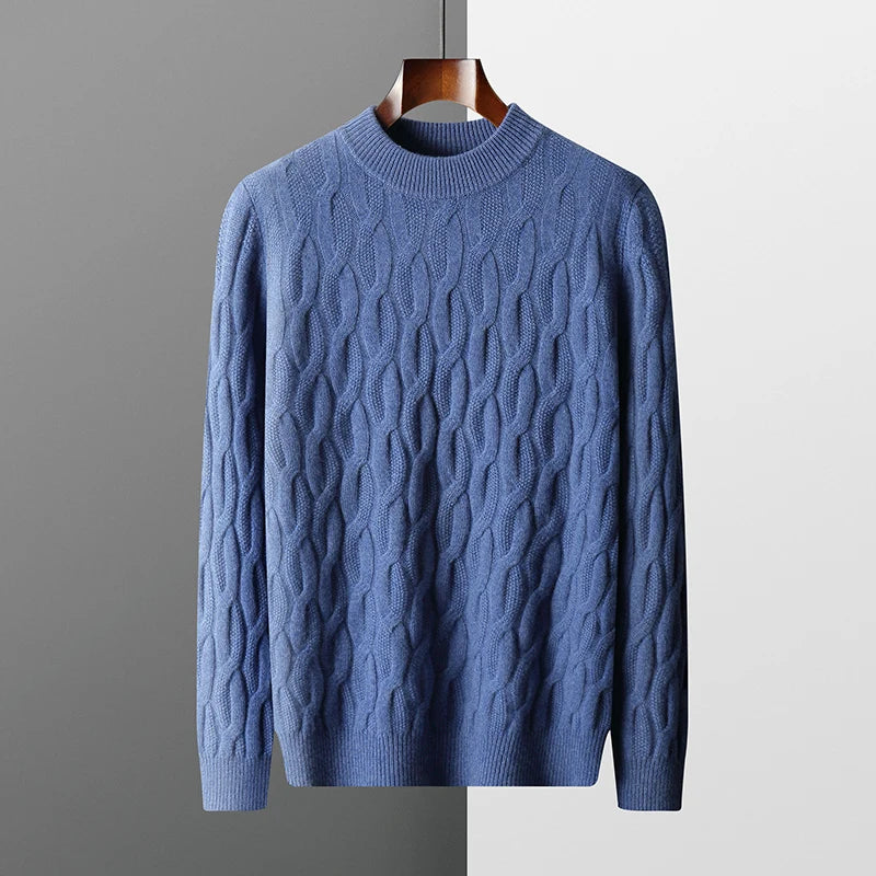 Jamal® | Elegant Winter Sweater For Men Made Of Knit