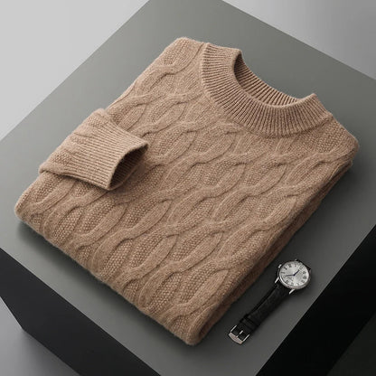Jamal® | Elegant Winter Sweater For Men Made Of Knit