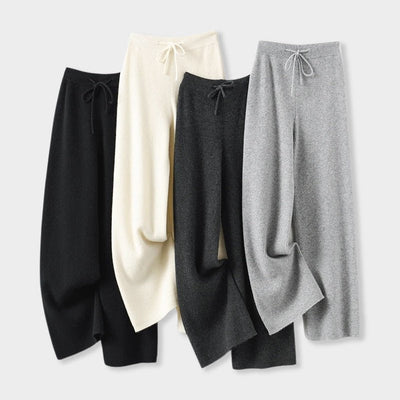 Arly® | Elena Romano Cashmere Wide-Leg Pants