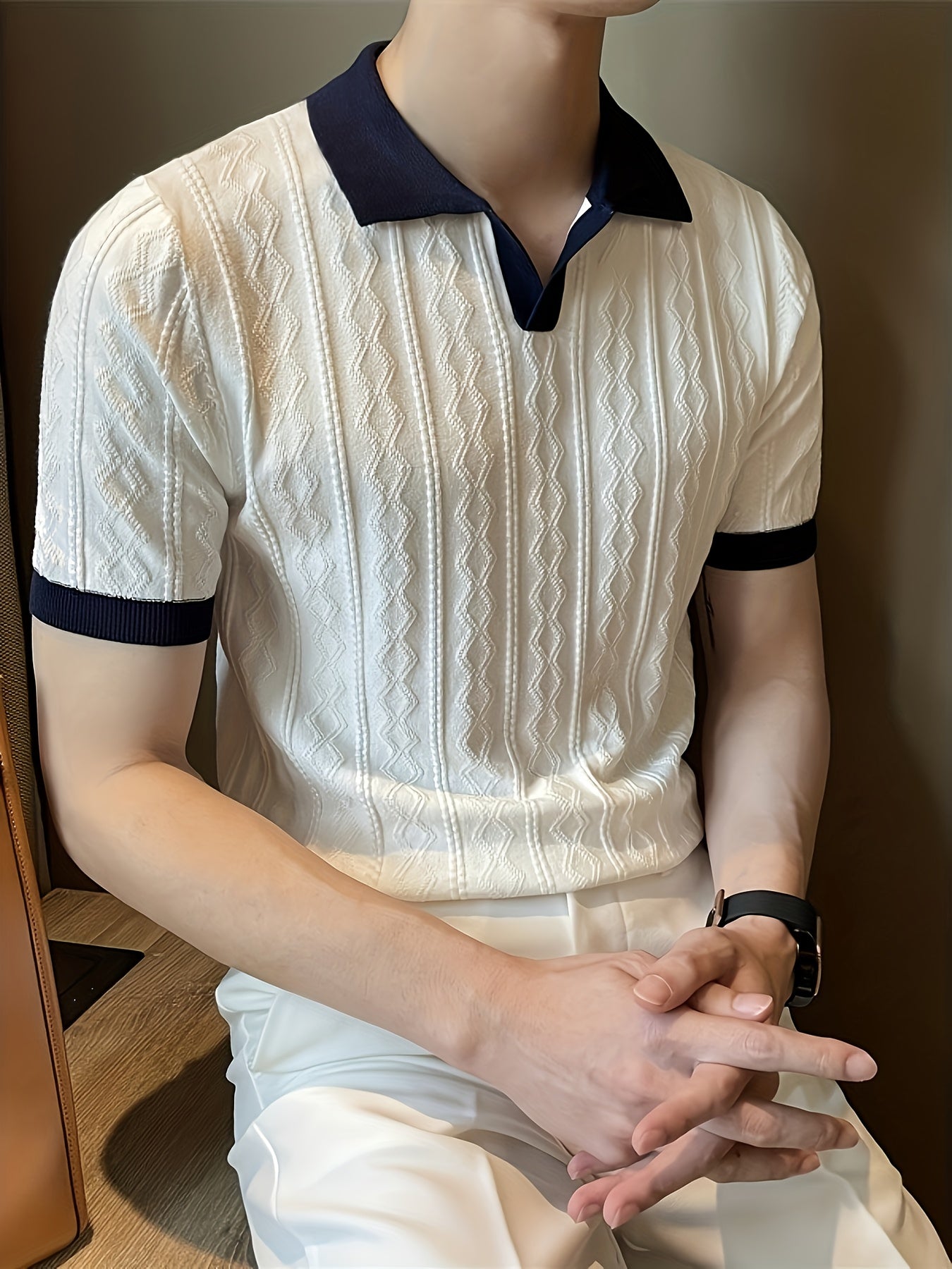 Agustín | Knit Polo Shirt – Old Money Shirts for Men