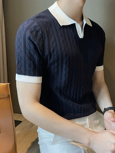 Agustín | Knit Polo Shirt – Old Money Shirts for Men