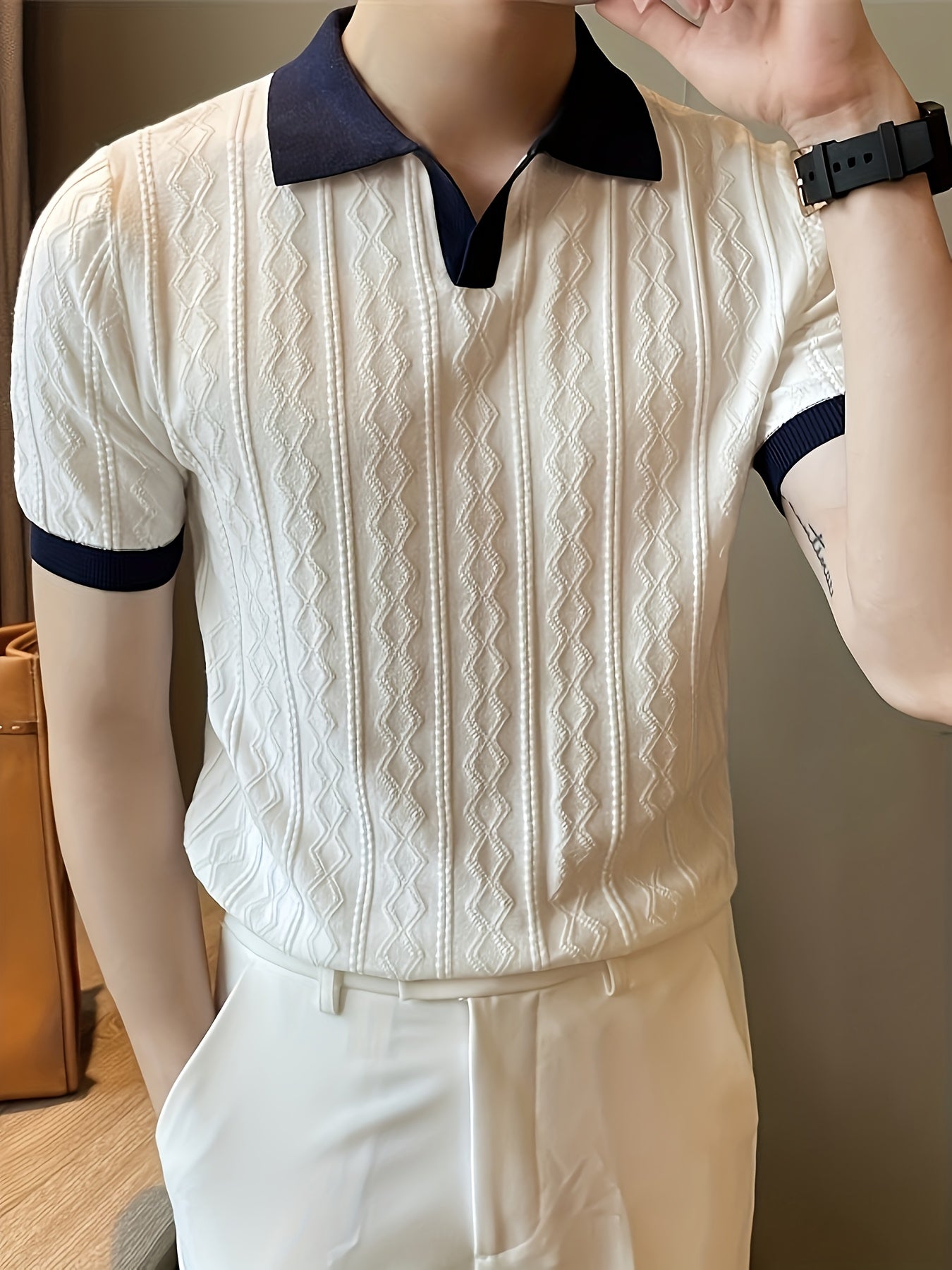 Agustín | Knit Polo Shirt – Old Money Shirts for Men