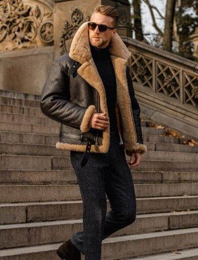 Nye | Warm leather jacket