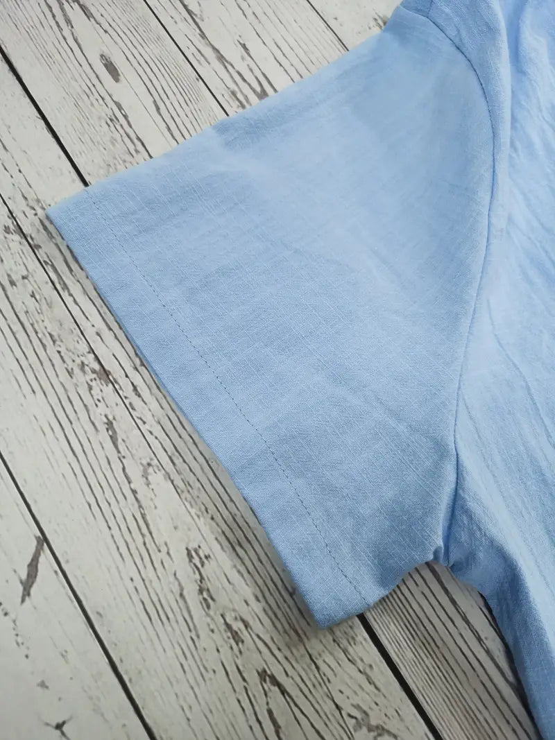 Declan® | Summer Shirt With Short Sleeve Closure For Men