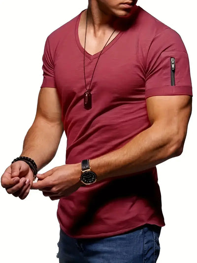 Geoffrey® | Casual V-Neck T-Shirt For Men