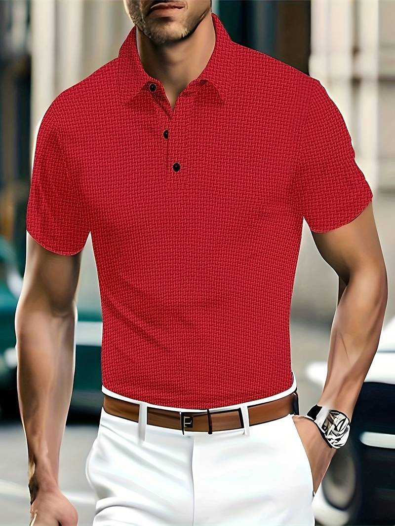 Luz® | Casual, Breathable Short-Sleeved Shirt With Half Buttons