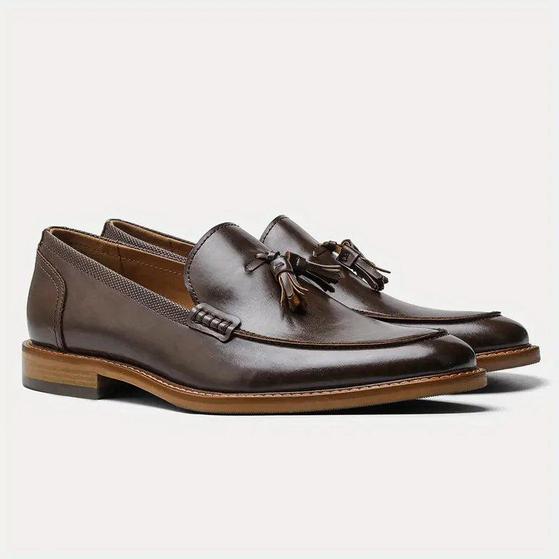 Urian® | Genuine Leather Tassel Loafers
