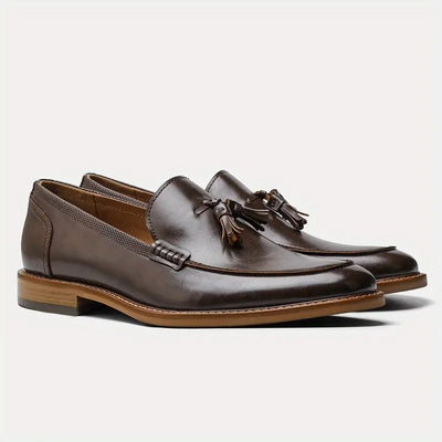 Urian® | Genuine Leather Tassel Loafers