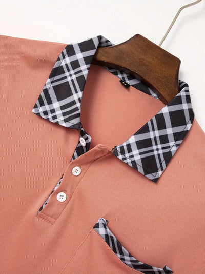 Lovelyn® | Regular-Fit Golf Shirt With Checked Collar