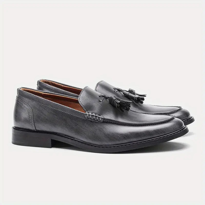 Urian® | Genuine Leather Tassel Loafers