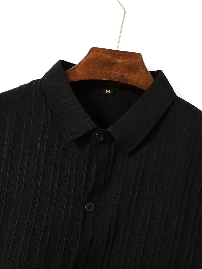 Lura® | Casually Chic Striped Short-Sleeved Shirt For Men