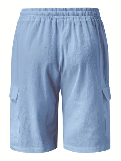 Halston® | Comfortable Cotton Cargo Shorts For Spring/Summer