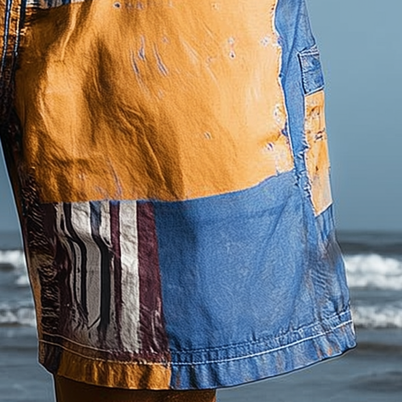 Theodore | Men'S Summer Fashion Printed Cotton Blended Casual Shorts