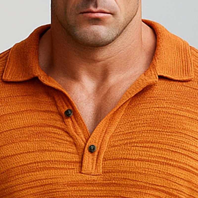 Todd | Men'S Summer Fashion Knitted Thin Short Sleeve Polo Shirt