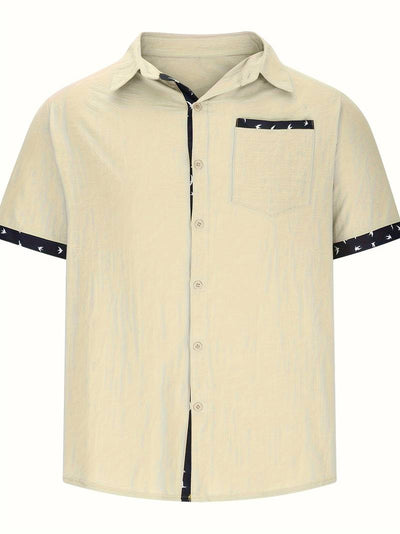 Lucio® | Stylish, Buttoned Short-Sleeved Shirt For Men
