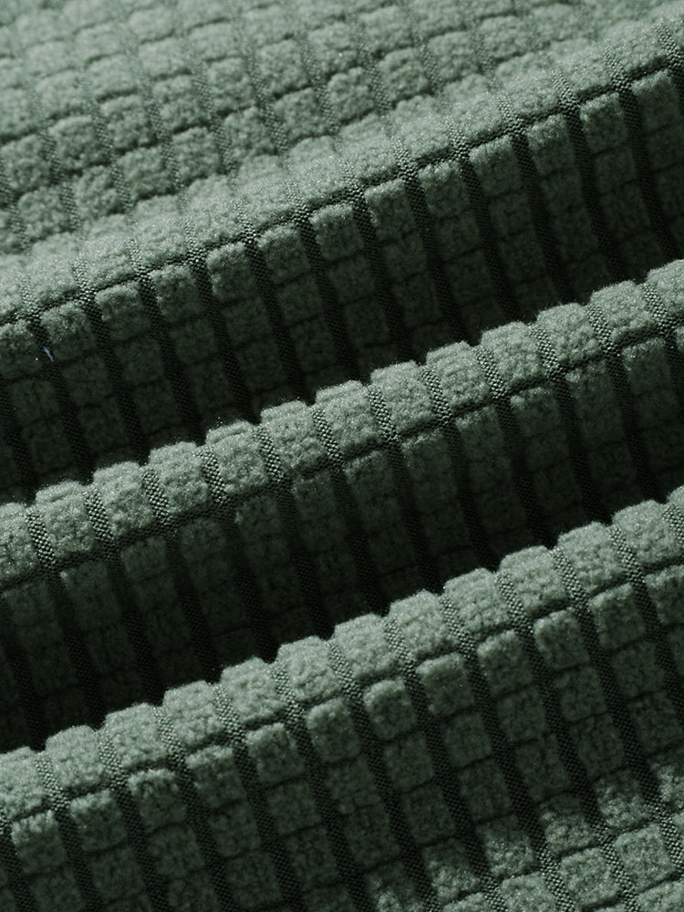 Lyle® | Waffle Lapel Solid Henley Shirts