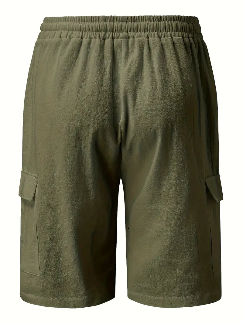 Halston® | Comfortable Cotton Cargo Shorts For Spring/Summer