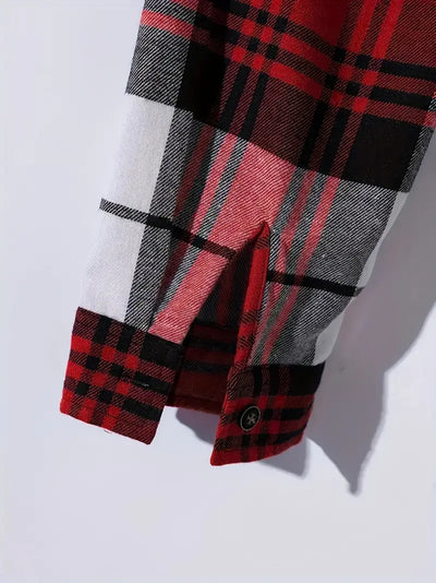 Lisandro® | Checked, Casual Long-Sleeved Overshirt