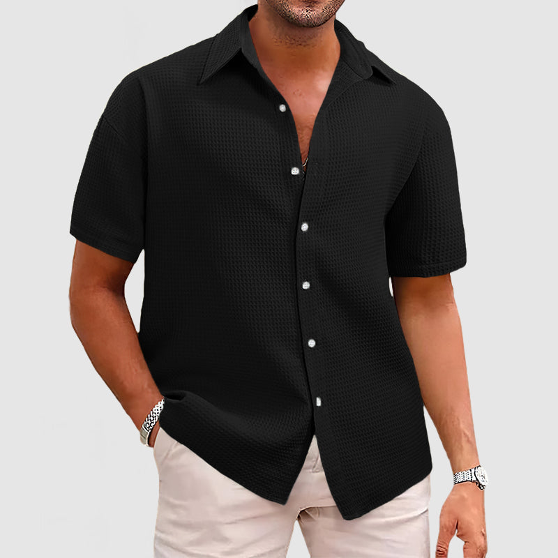 Holcombe® | Casual Men's Shirt With Waffle Pattern