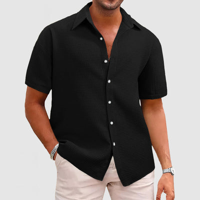 Holcombe® | Casual Men's Shirt With Waffle Pattern