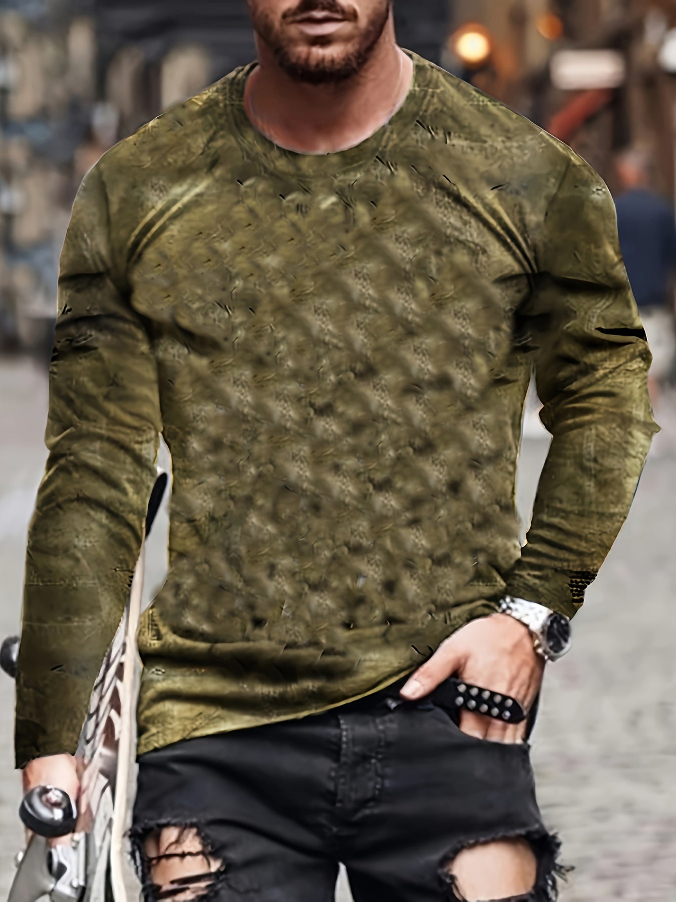 Marcel | Long-sleeved color-block T-shirt