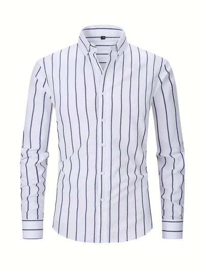 Latham® | Casual Striped Long Sleeve Shirt For Men