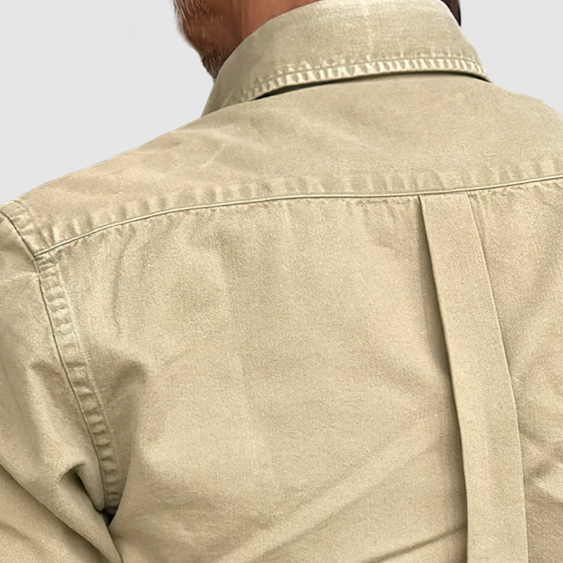 Ewan® | Classic Beige Corduroy Shirt