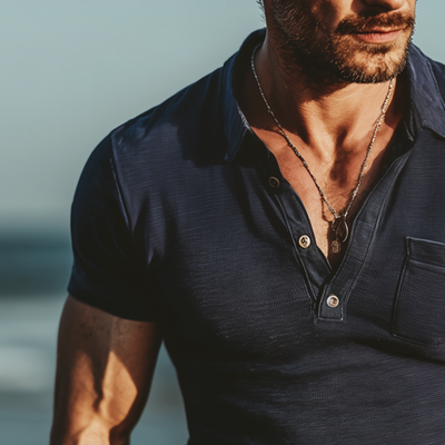 Albert | Men'S Business Knitted Slim Fit Polo Neck Short Sleeve T-Shirt