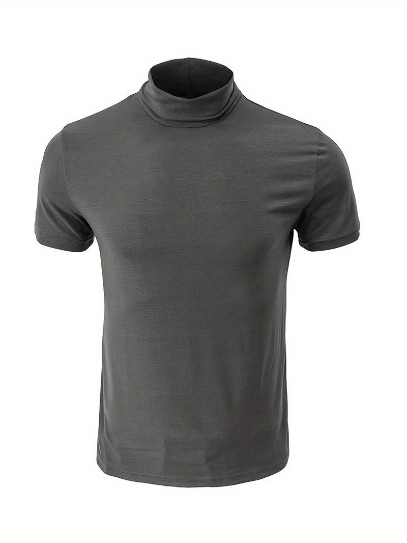 Lucian® | Casual Short Sleeve Turtleneck T-Shirt