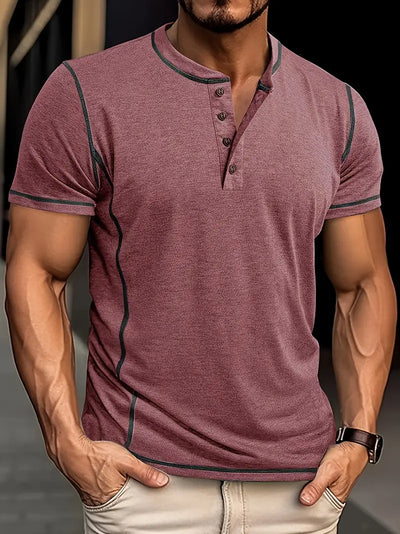 Malcolm | Short-sleeved button-down T-shirt