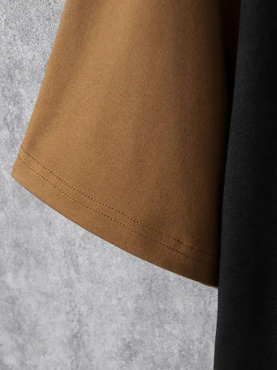 Silas® | Stylish color block t-shirt with short sleeves and a crew neck