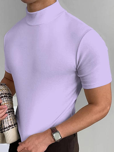 Eddy® | Elegant T-Shirt With A High Collar