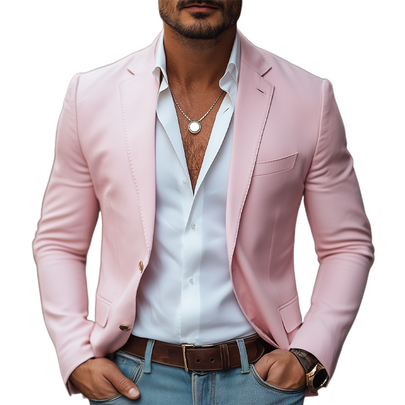 Joaquin | Men'S Autumn Business Notched Lapel Two Button Blazer
