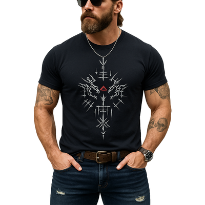 Zackary | Men'S Summer Fashion Simple Line Printed Cotton Short-Sleeved T-Shirt