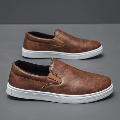 Ceferino® | Leather Slip On Shoes