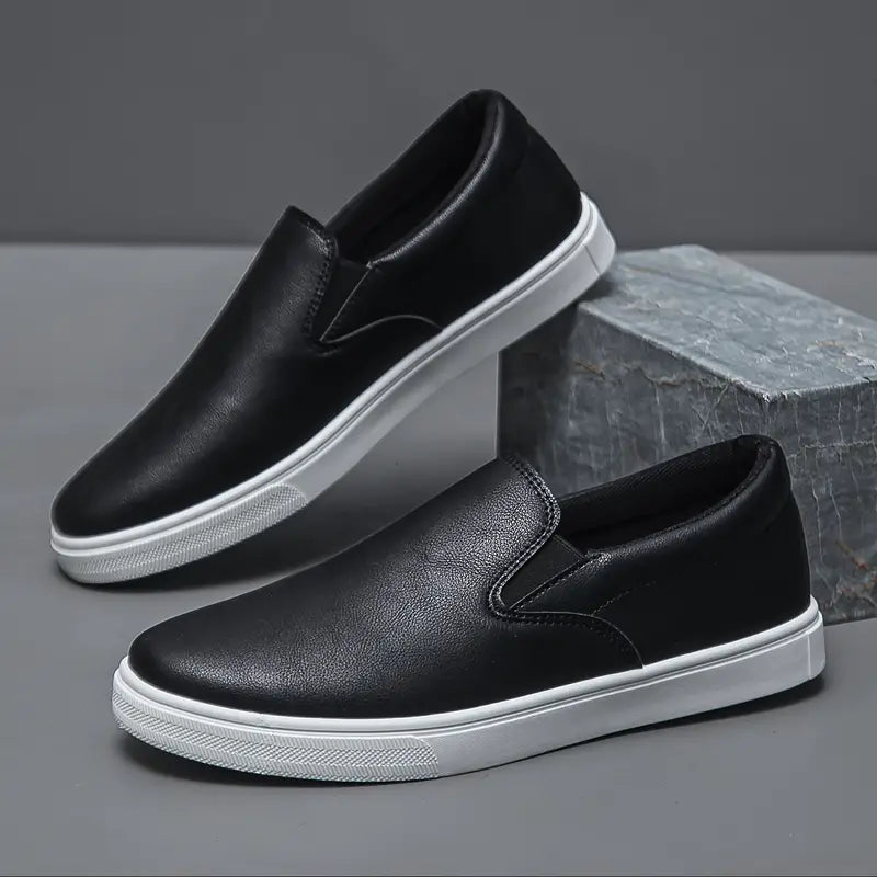 Ceferino® | Leather Slip On Shoes