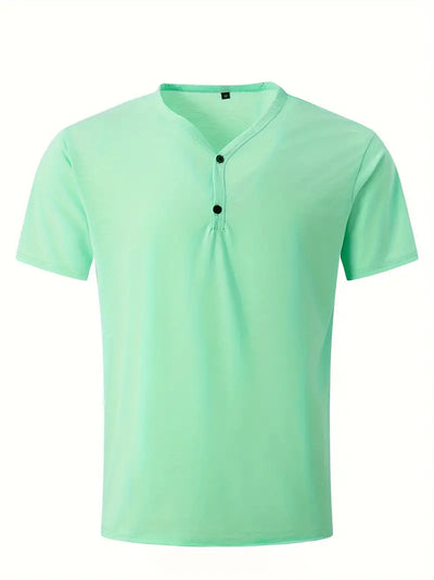 Ellis® | Solid, Casual V-Neck T-Shirt For Men