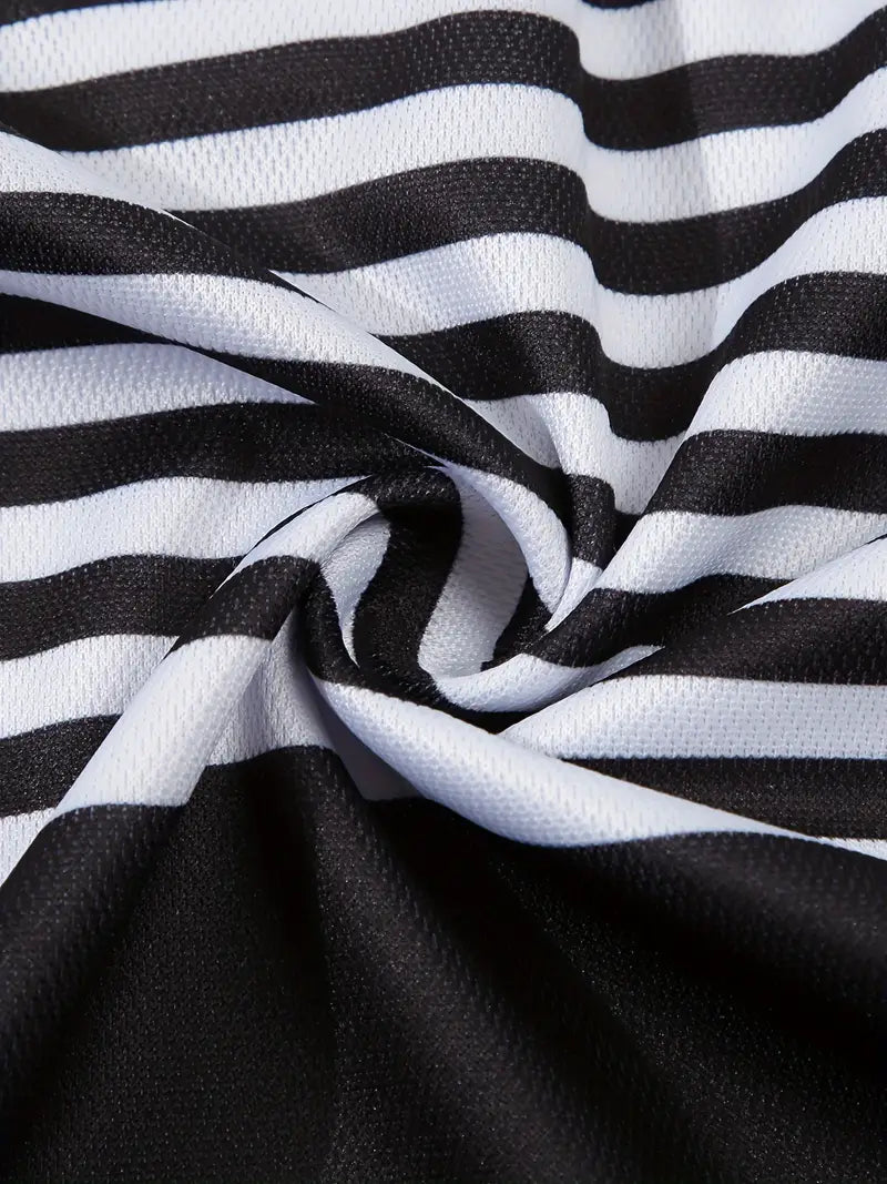 Dale® | Striped Casual Color Block Short Sleeve Shirt