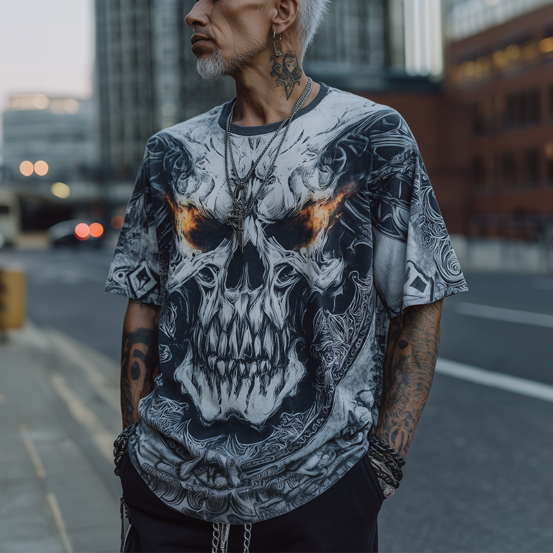 Rusty | Men'S Summer Fashion Street Print Polyester Blend Short-Sleeved T-Shirt